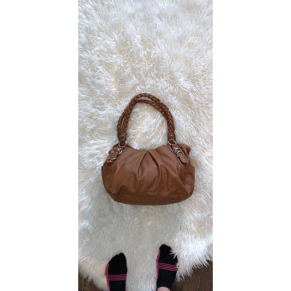 Apt9 Brown Purse with braided handle